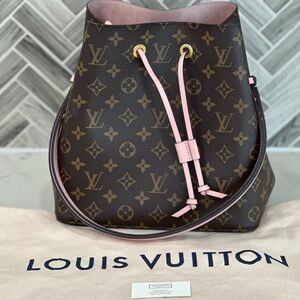 Louis Vuitton Brown and Pink Shoulder Bag